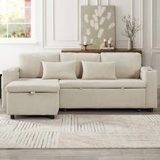 L-Shaped Sofa Bed 3 Seater