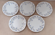 Duchess Tranquility Bone China Tea Plates x5 Vintage Charity Sale