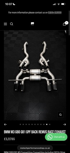Remus exhaust bmw g80 - exhaust,