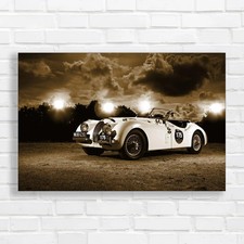 Classic Vintage Race Car Sepia