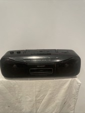 SHARP QT- 270 Boombox Cassette Tape Player Recorder Radio Portable Stereo W/O