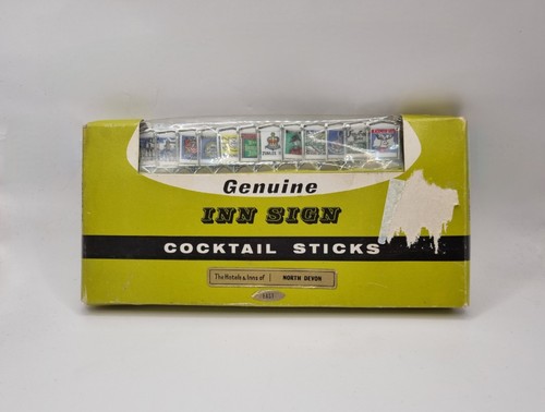 Vintage cocktail sticks boxed - cocktail,
