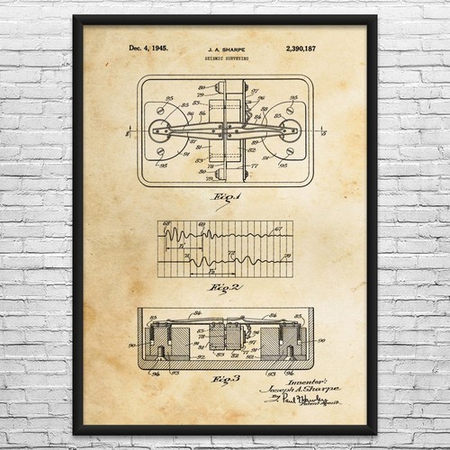 Seismometer patent wall - seismometer,