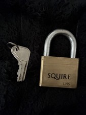 Squire LN5 Padlock 50mm With Keys. Used Working