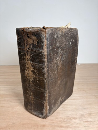 Antique 17th century bible old - antique,