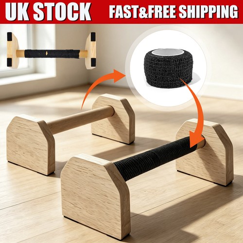 Wooden parallettes solid - wooden,