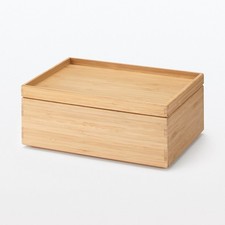 MUJI: Stackable Bamboo Box &