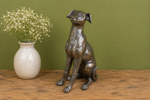 Greyhound style silver dog - greyhound,
