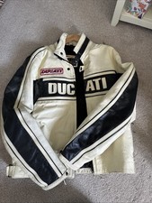 Ducati Cream Leather Jacket |