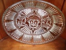 Pressed Glass Dish George V1