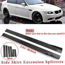 For BMW E90 E92 E93 E60 86.6'' Side Skirt Extension Rocker Panel Splitter Lip MO