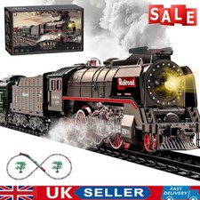 Train Toy Set Children's Steam Train Toy Rechargeable With Light Sound 24 Tracks