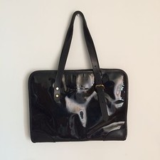 Bill Amberg Patent Laptop Tote