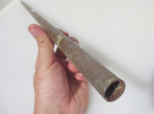 Victorian Brass Pole Old Rail French Pipe Antique Vintage Airer Iron 29.5"