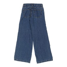 Mango Wide Leg Jeans - 28W UK 8 Blue Cotton Blend