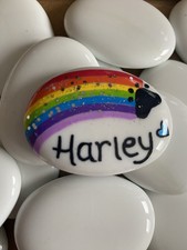 Rainbow Pet Memorial Pebble