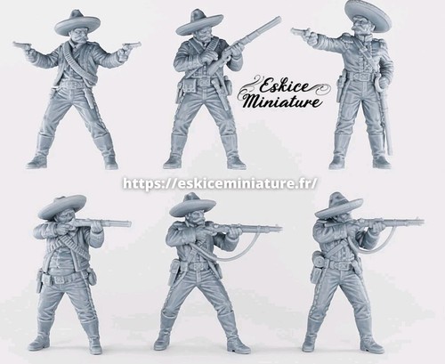 54mm unpainted wild - unpainted, west