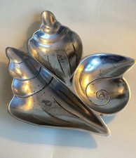 Vintage Pewter Seashell Large