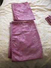 Laura Ashley Vintage Double Duvet Cover 2 Pillow Cases Set. Venetia Pink Cotton.