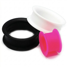 FLEXIBLE SILICONE FLESH TUNNEL