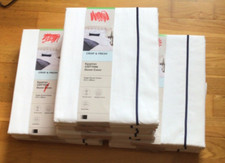 John Lewis Crisp&Fresh Harlow 400TC Egyptian Cotton SINGLE Duvet Cover NAVY