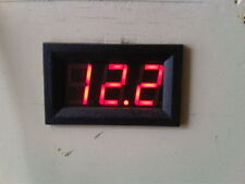 12V Red LED Volt Meter Gauge Panel Dash Mount Car Boat VW Vito Day Van Camper RV