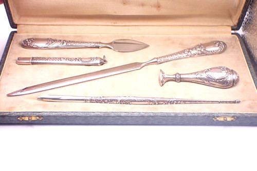 Antique french silver writing - french,