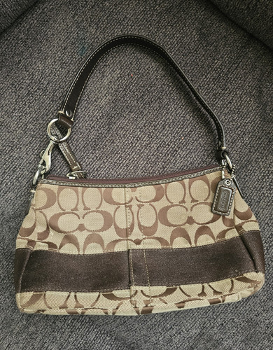 Vintage coach signature brown - vintage,