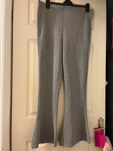 Zara sparkly wide keg trousers - sparkly,