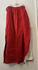 Dunelm Mill pair red curtains lined blackout pleated drop 129 cm wide 164 cm