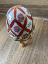 Porcelain Egg Shaped Hinged