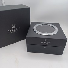 Hublot Geneve Watch Box Black & Silver Used Condition Damp Damage Bashed REF 008
