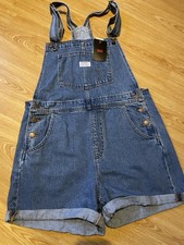 Levi Women Dungaree Shorts Size M BNWT