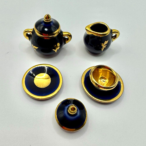 Limoges porcelain blue - 1:12,