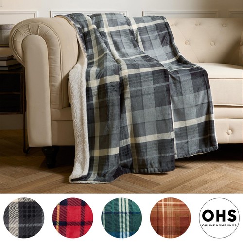 Ohs tartan throw - ohs, fleece