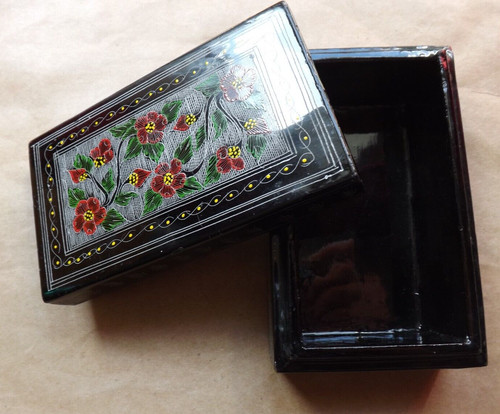 Handmade floral painted