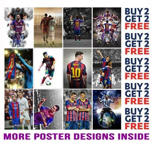 Lionel messi ronaldo poster - lionel,