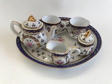 Crown Porcelain Miniature Tea Set