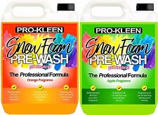 ProKleen Snow Foam Pre Wash Car Candy Cleaning Orange Apple Valet pH Neutral 10L