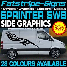 to fit MERCEDES SPRINTER SWB GRAPHICS STICKERS STRIPES RACE CAMPER VAN MOTORHOME