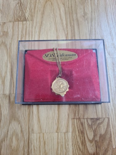 Sos talisman gold - sos, plated