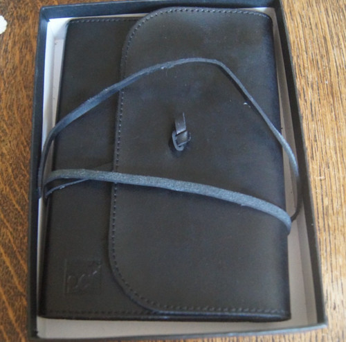 Leather bound black - leather,