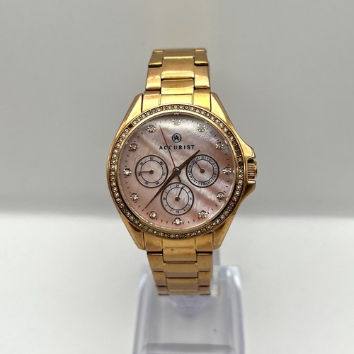 Accurist ladies rose gold - ladies,