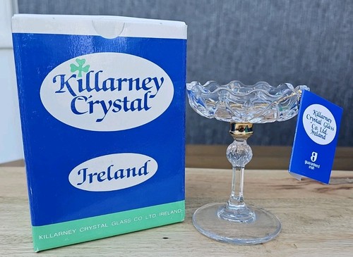 Vtg killarney lead crystal pot - vtg,