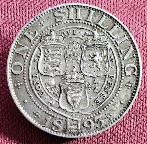 1893 one shilling silver - 1893,