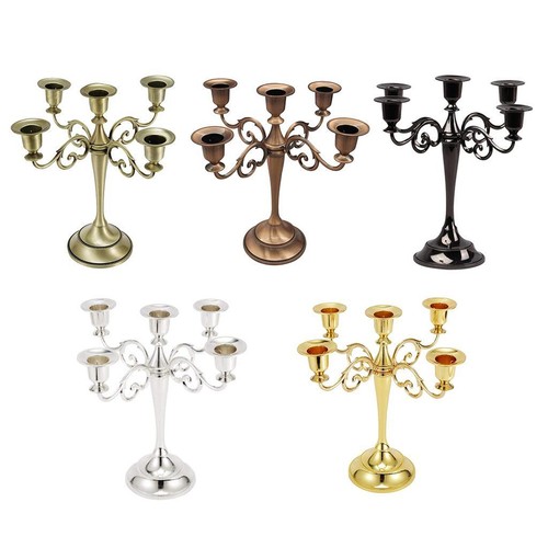Metal candelabra candlestick - metal,