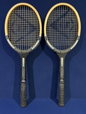 2 x DUNLOP MCENROE TOURNAMENT WOODEN TENNIS RACKETS - FREE UK POSTAGE!!