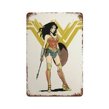 Wonder Woman Metal Sign Home