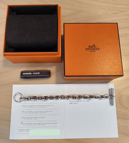 Hermes sterling silver chaine - sterling,