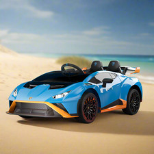 Lamborghini Huracan STO Drift Electric 24V Children Ride on Car With Remote Blue